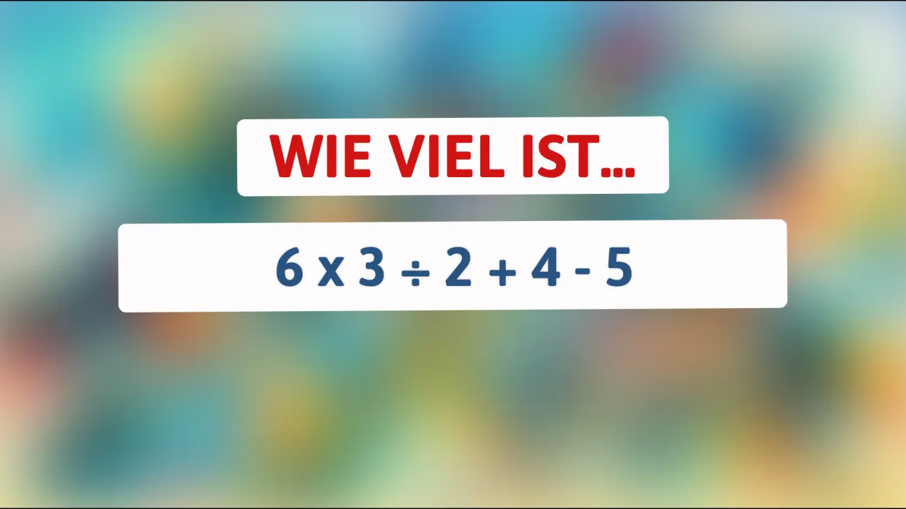 Dieses Rätsel lässt 98% der Menschen verzweifeln: Bist du schlau genug, um die Lösung zu finden?"
