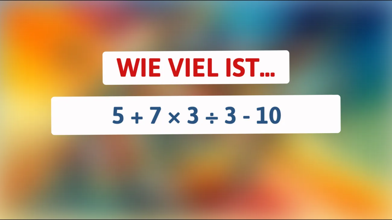 Nur 1% können dieses mathematische Rätsel richtig lösen – gehörst du dazu?"