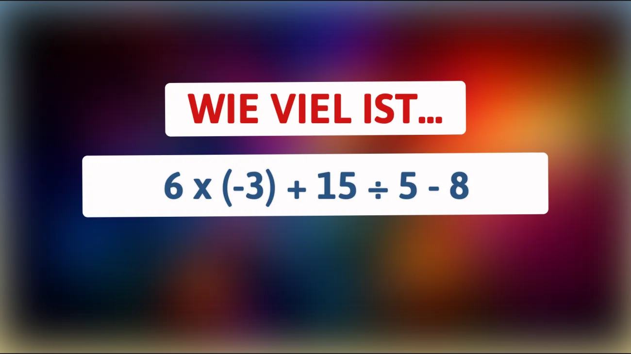 Können nur wahre Genies dieses mathematische Rätsel in Sekunden lösen? Teste deinen Verstand!"