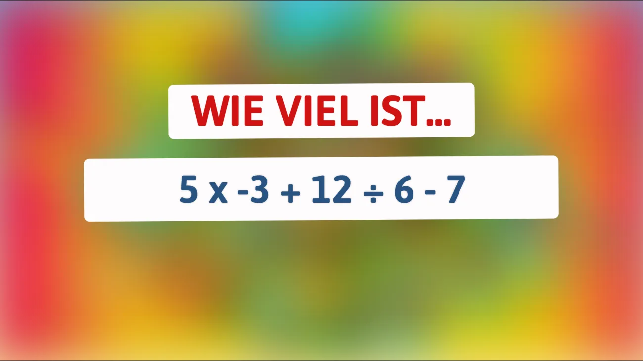 Nur 1 von 10 Menschen kann dieses mathematische Rätsel lösen – gehörst du dazu?"