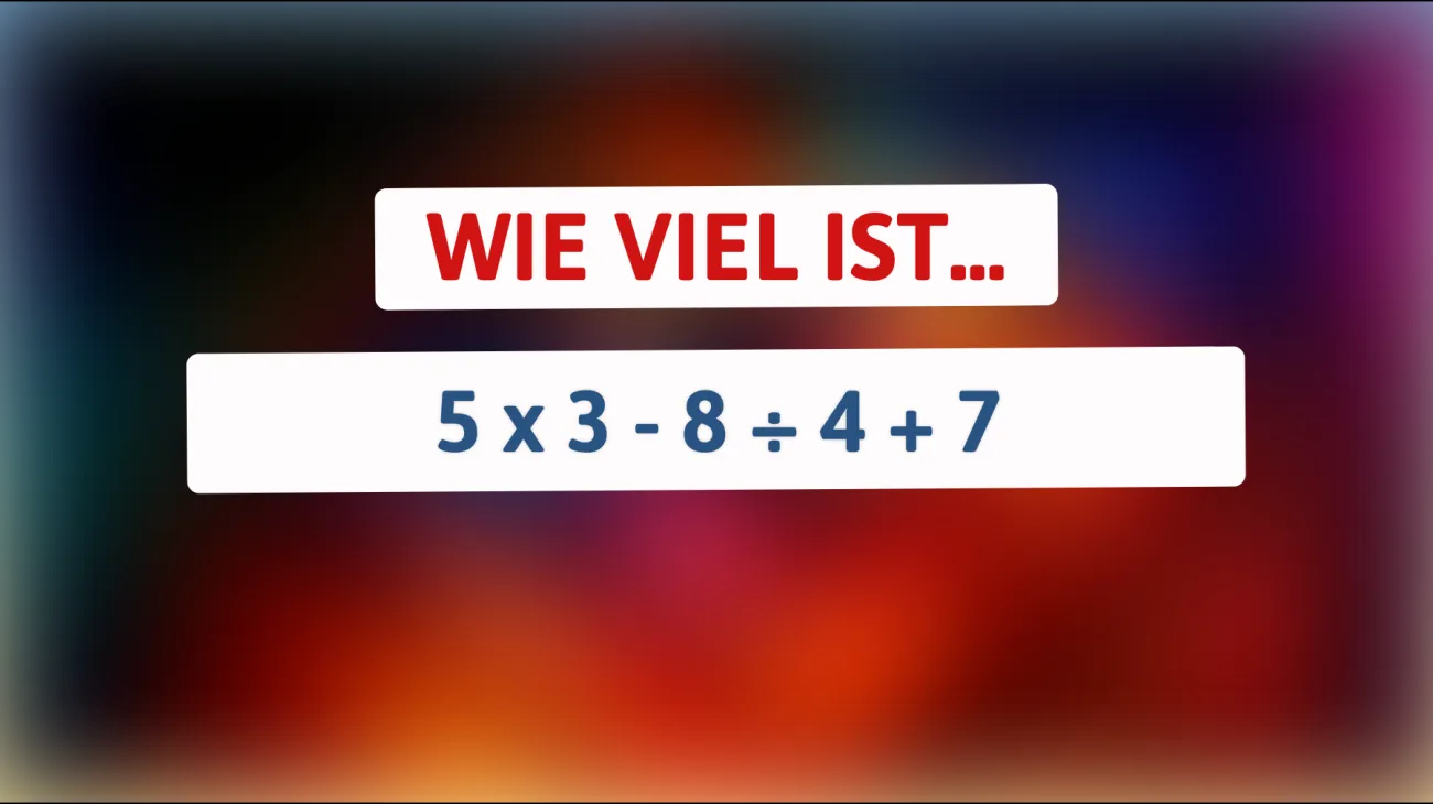 Nur 1% der Menschen kann dieses Mathe-Rätsel lösen! Bist du klug genug für die Antwort?"