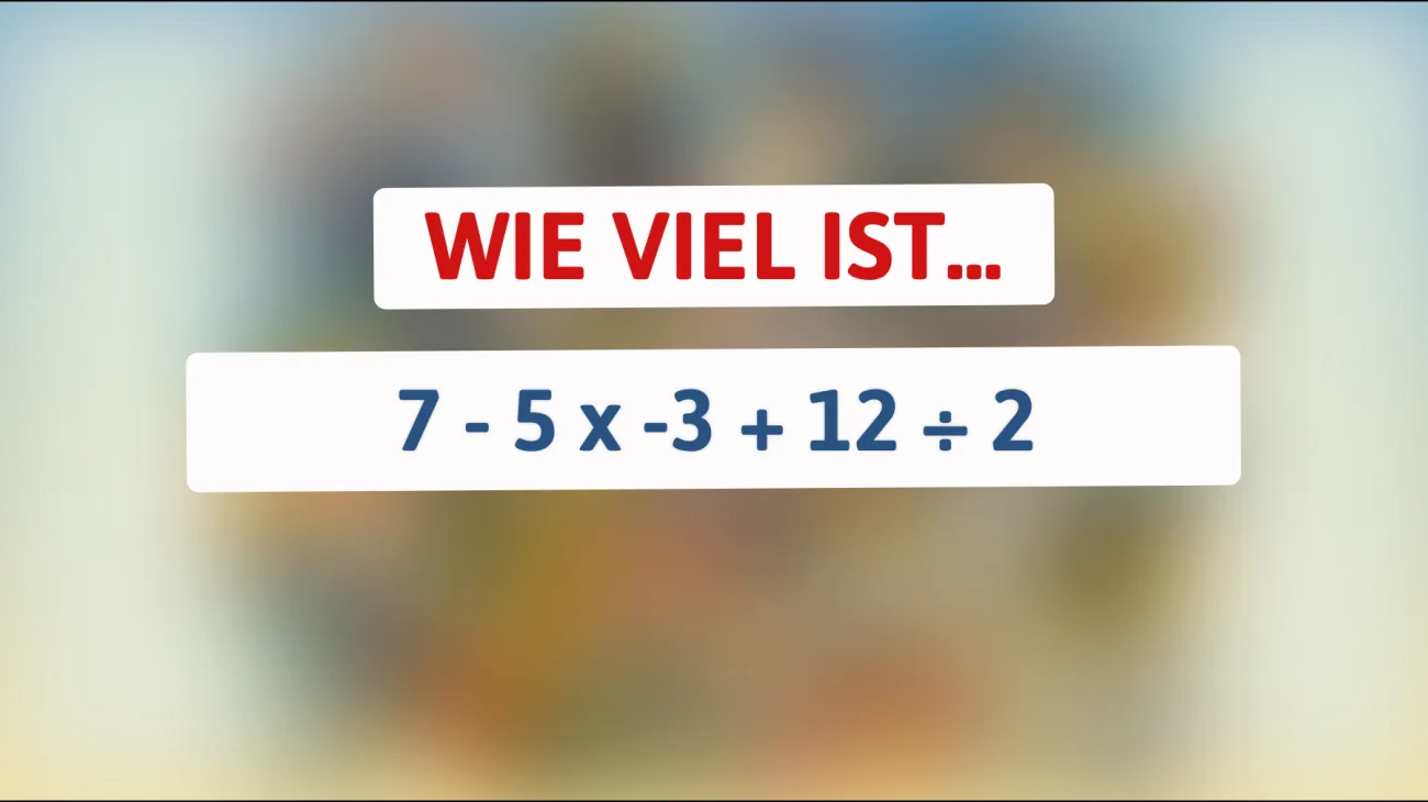Nur echte Genies können dieses knifflige Rätsel in Sekunden lösen – bist du klug genug?"